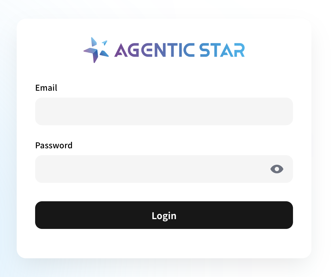 Admin console login